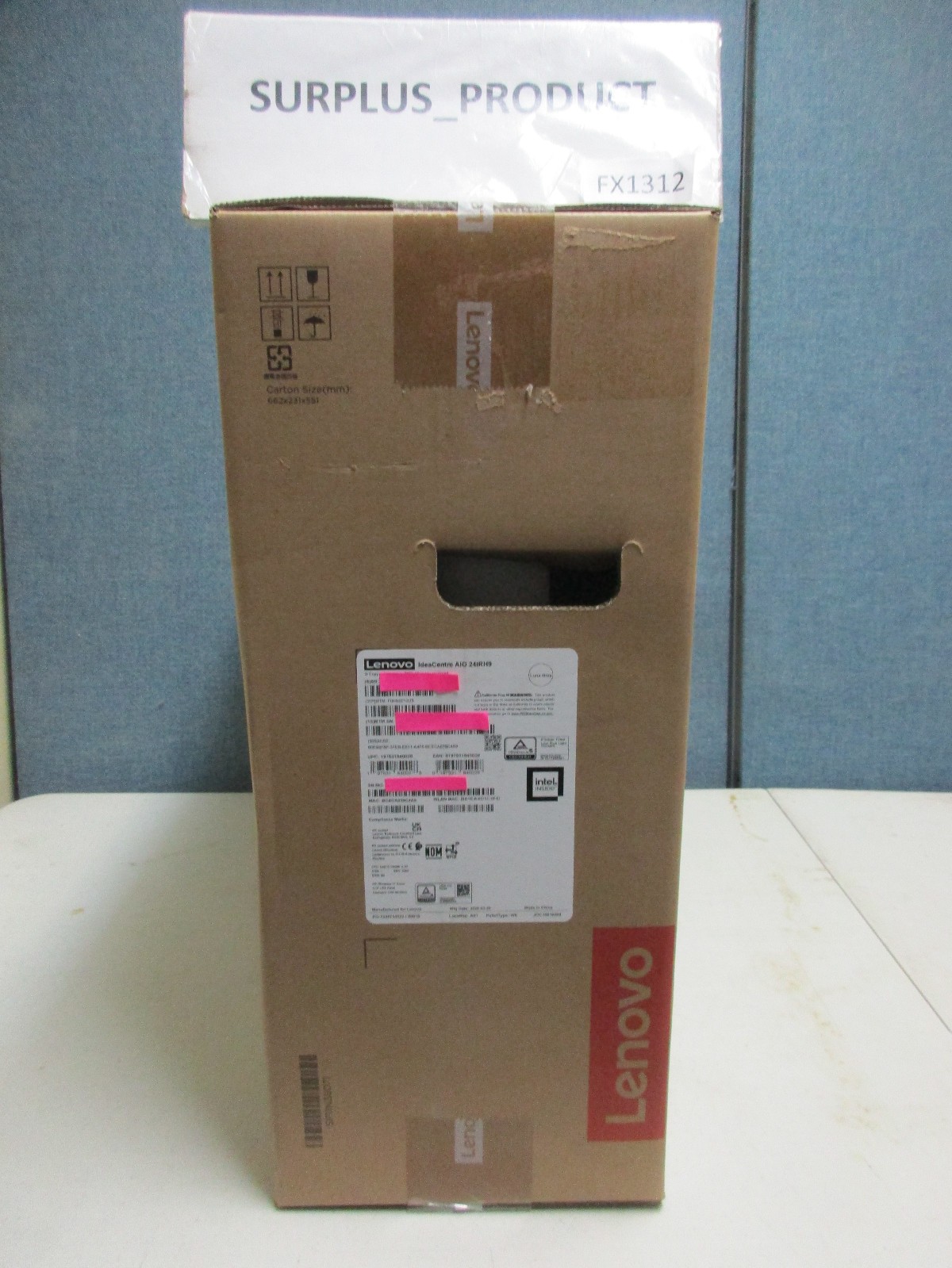 LENOVO AIO PC, 23.8″Anti-glare S,IC i5,8GB M,256GB SSD-F0HN0010US-24IRH9-NEW BOX