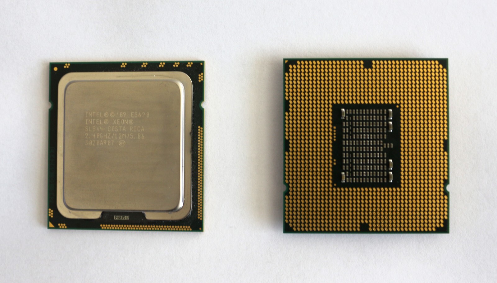 Lot of 2 Intel Xeon E5620 2.4 GHz LGA 1366 Server CPU Processor SLBV4