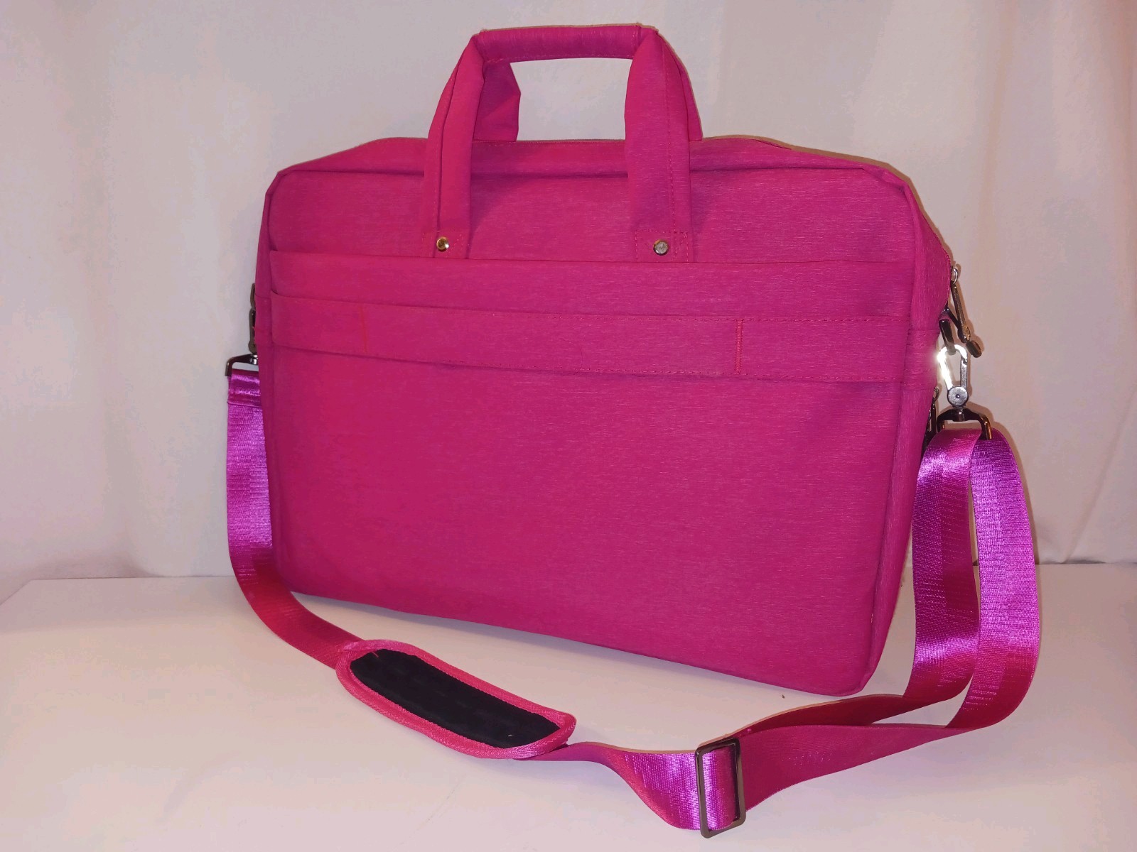 Hot Pink Laptop Over The Shoulder Bag