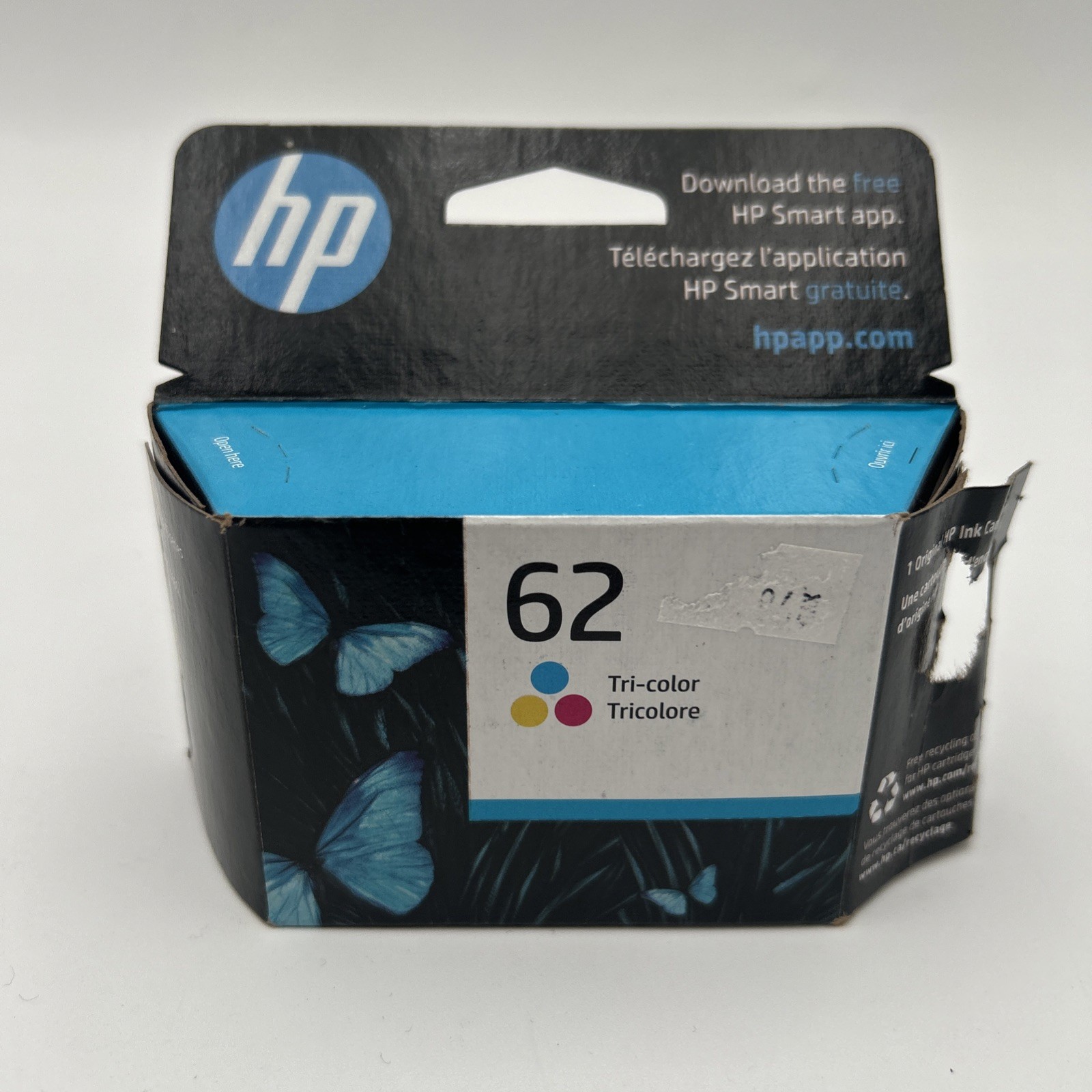 Genuine HP 62 Combo 2 PACK Black Tri-Color Ink Cartridges OEM Exp 08/23 & 05/24