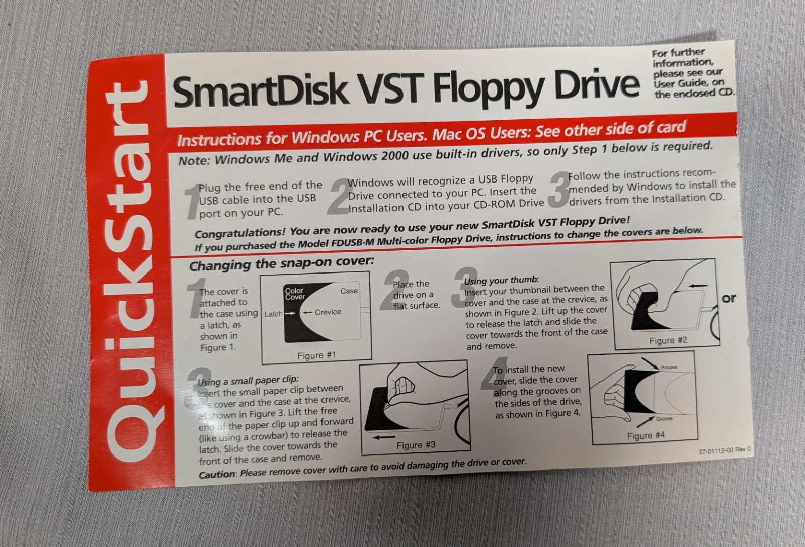 SmartDisk External USB 3.5″ Floppy Drive for PC or Mac/Titanium Edition/Tested