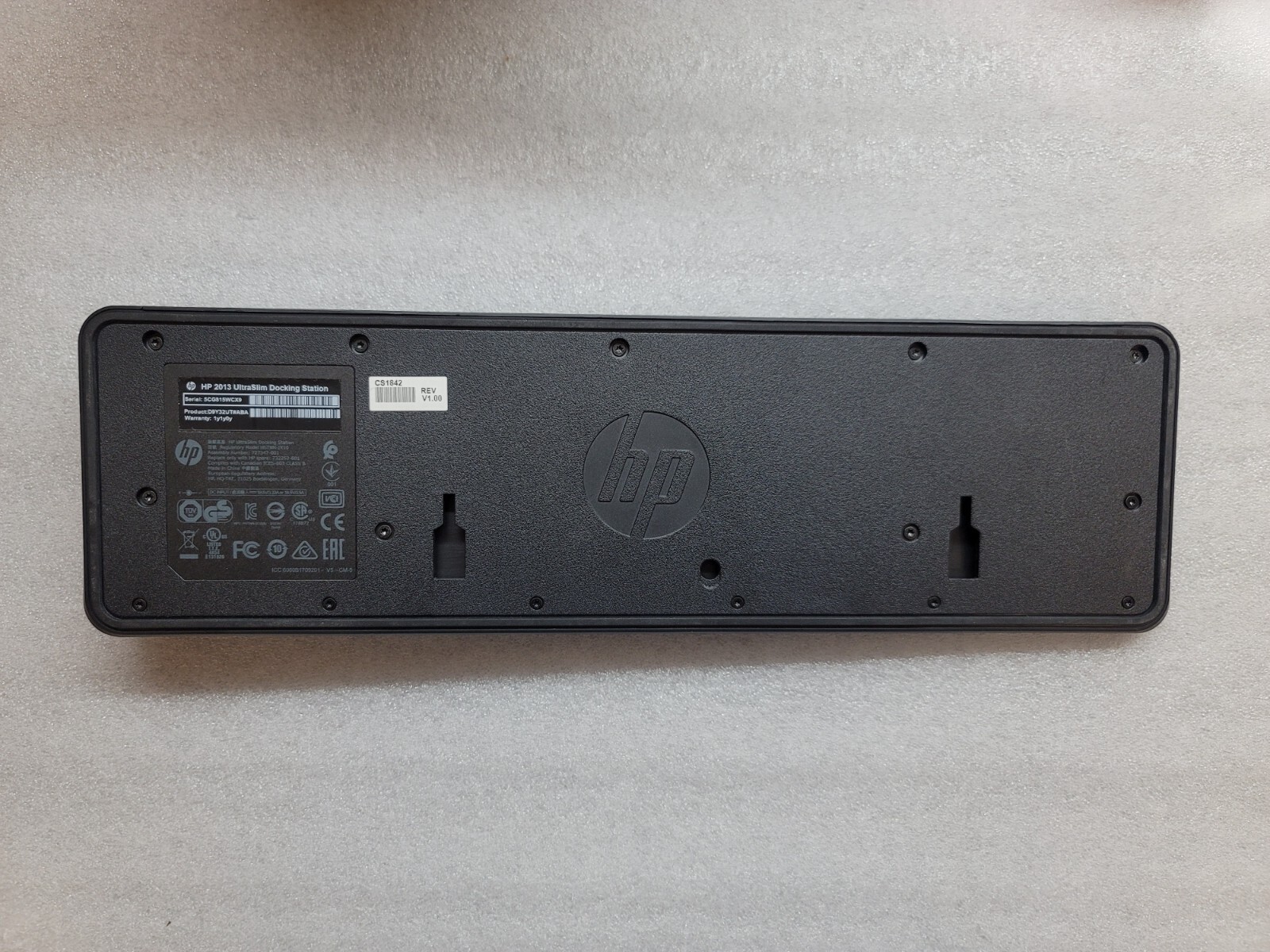 HP 2013 UltraSlim HSTNN-IX10 DisplayPort USB 3.0 D9Y32AA D9Y19AV Docking Station