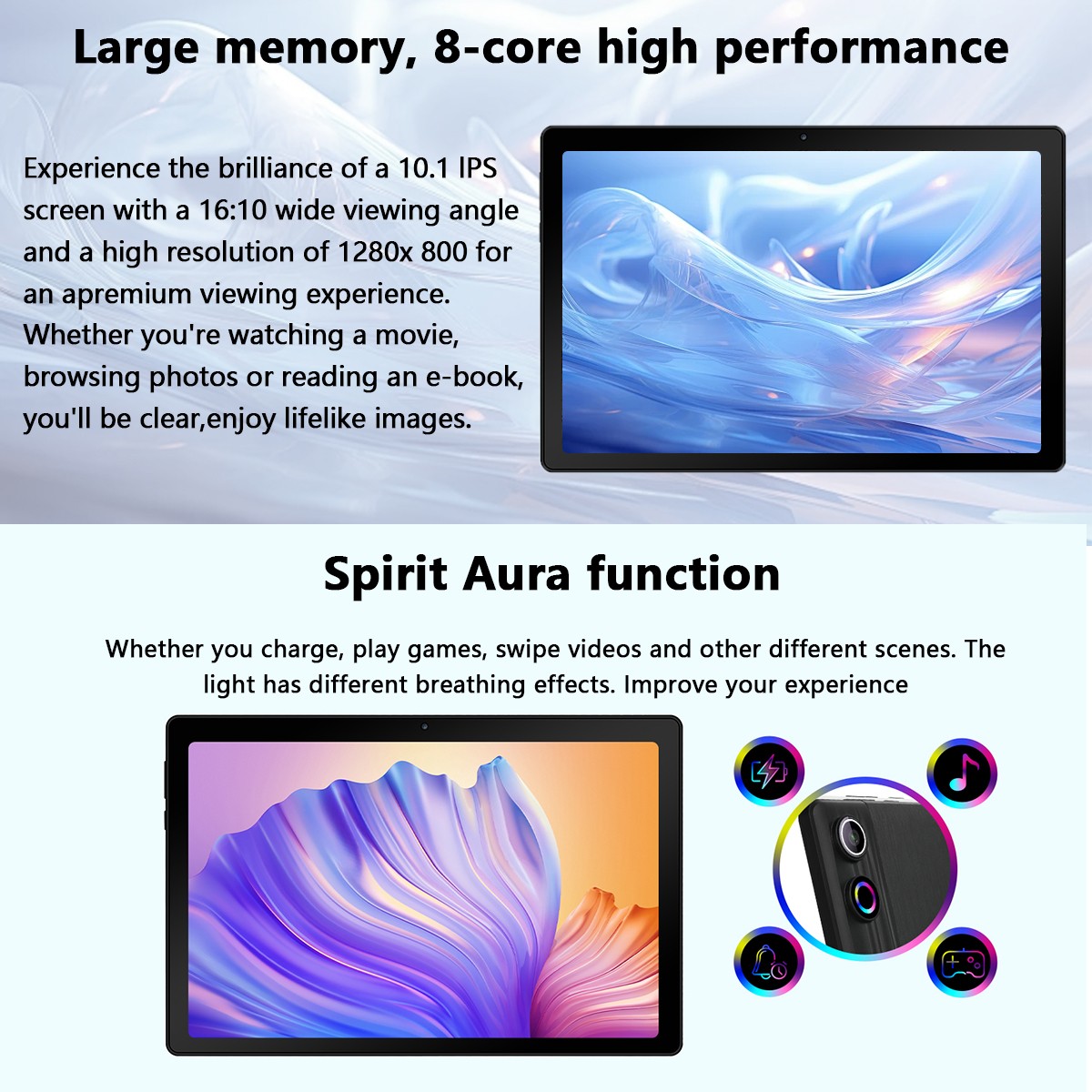 Tablet Android 15 Tablet 20GB RAM 64GB ROM 1TB TF 10 Inch Tablet 8-core 5000mAh