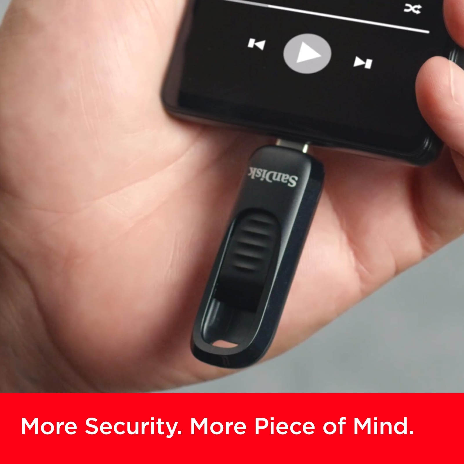 SanDisk Ultra Slider 128GB USB Type C Flash Drive 400MBs Durable Design
