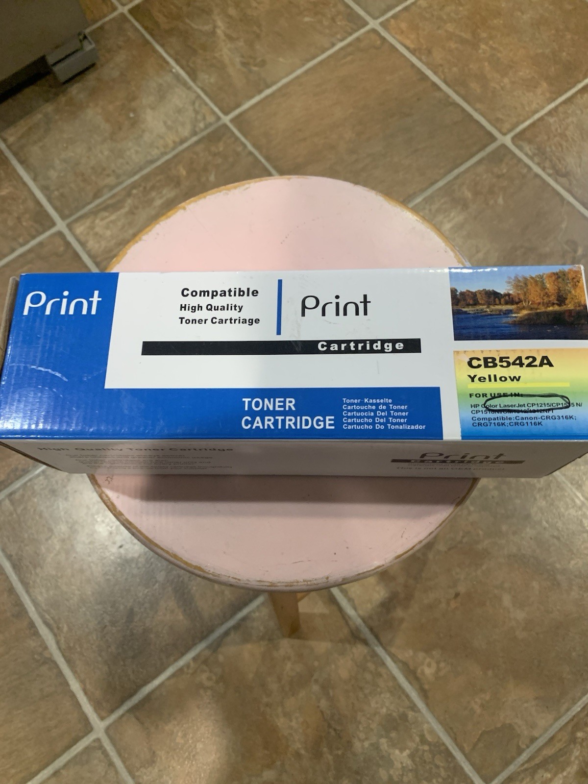 NEW CB542A COLOR LASERJET YELLOW TONER CARTRIDGE GENUINE SEALED OEM FAST SHIP