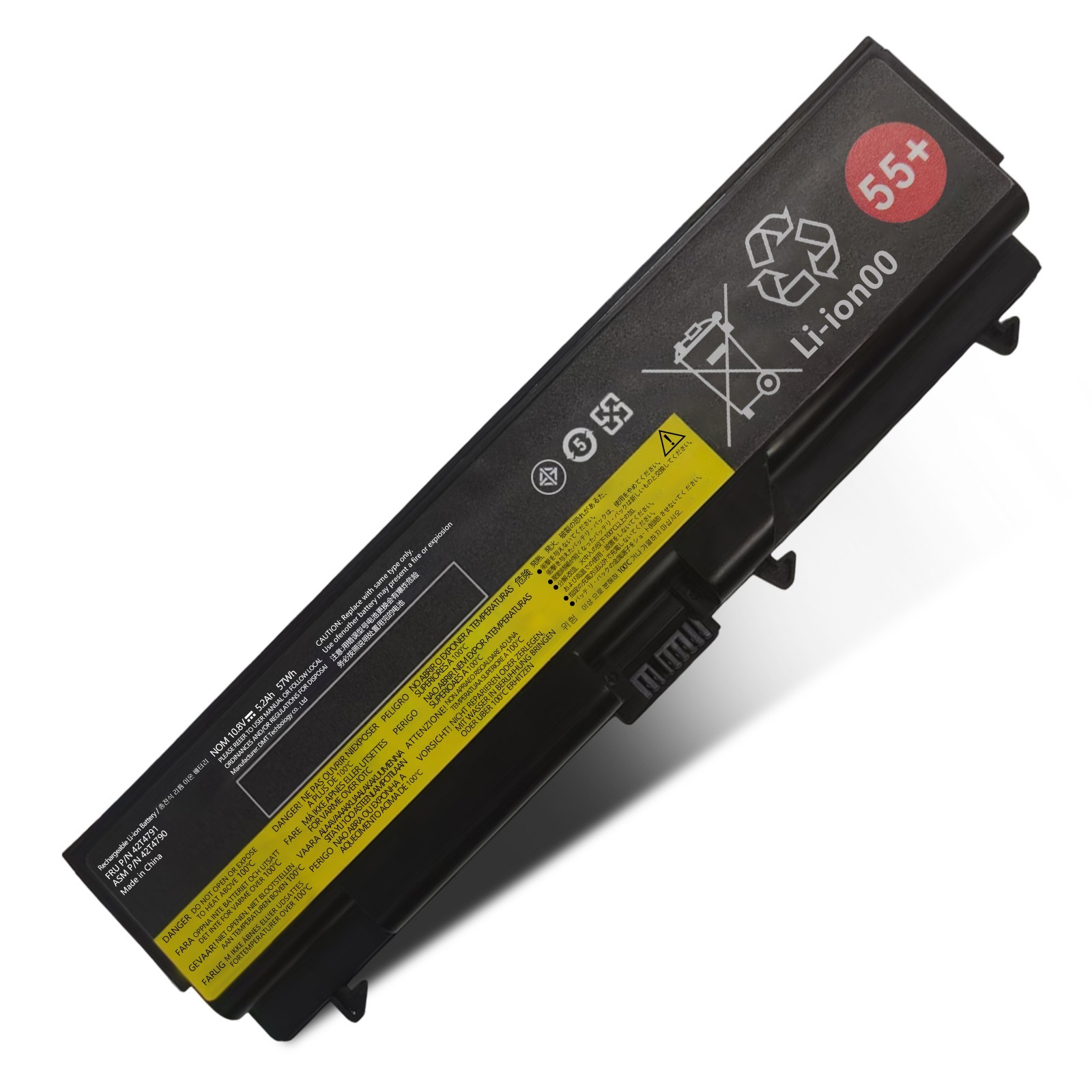 55+ T410 Battery for Lenovo Thinkpad L410 T420 T510 W510 W520 W530 57Wh