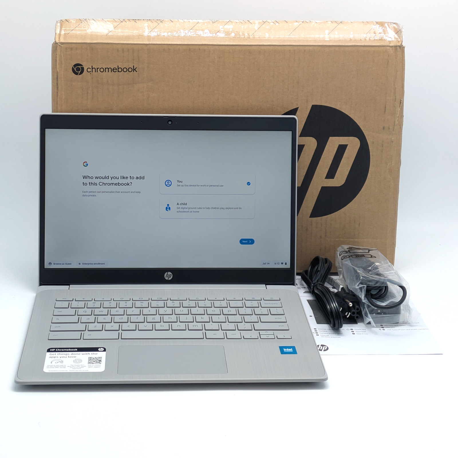 HP ChromeBook 14a-ne0013dx 14″ Celeron N4120 4GB DDR4 64GB eMMC Chrome OS