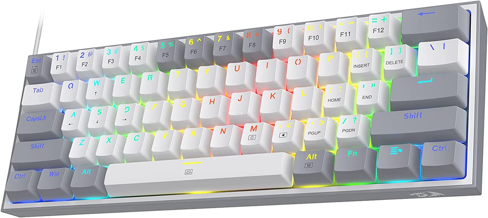 K617 Wired 60% Compact Hot-Swap RGB Gaming Mechanical Keyboard | 61 Keys Design