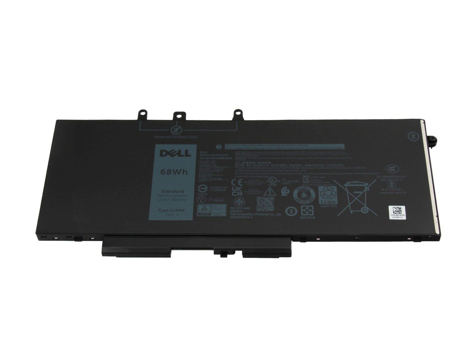 Dell Battery 68Whr 4 Cell Lithium Ion KCM82 Battery 8,500mAh ~D~