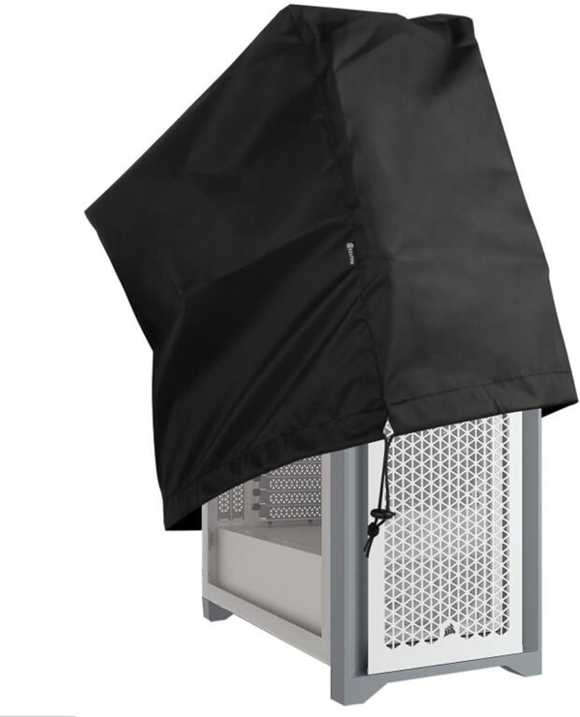 Antistatic Mid-Tower PC Dust Cover Water-Resistant Desktop Case Protector with E