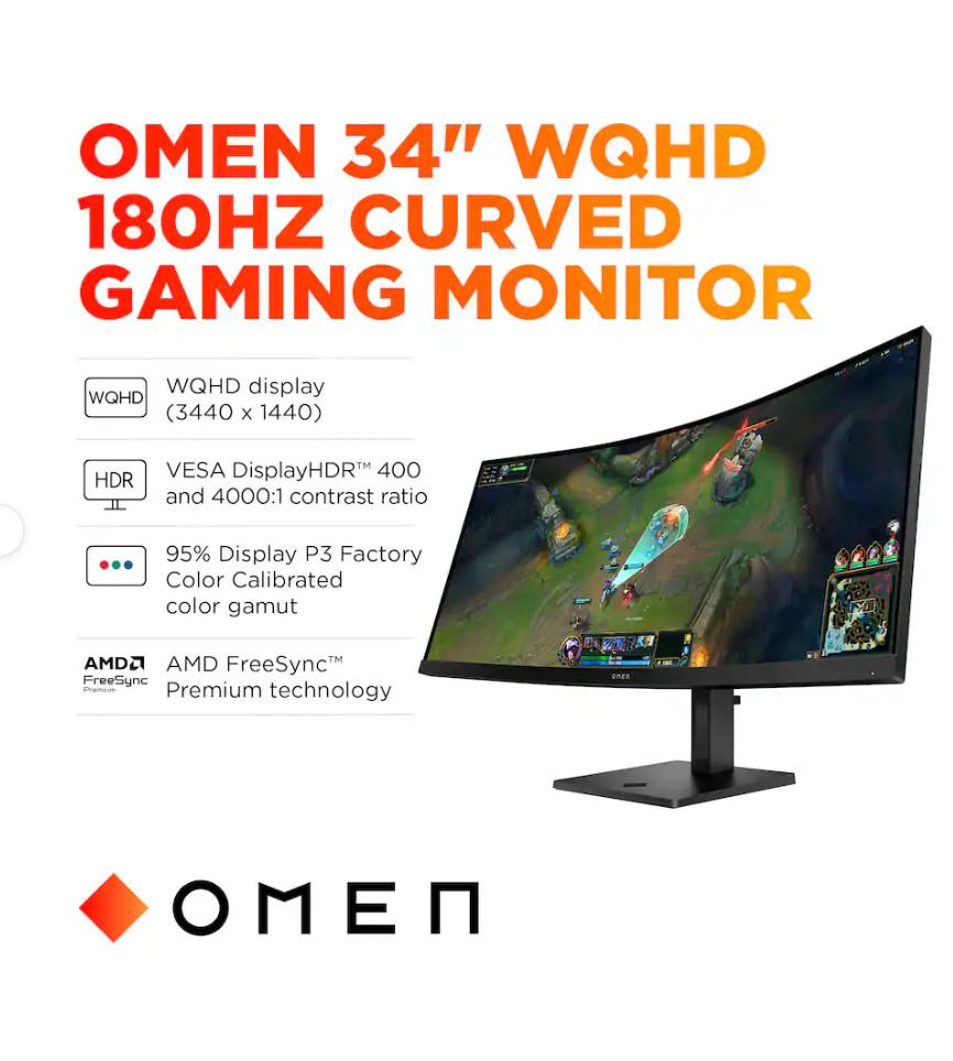 HP OMEN – Intel Core Ultra 7 265F 2025 – 16GB DDR5 Memory Computer with Monitor