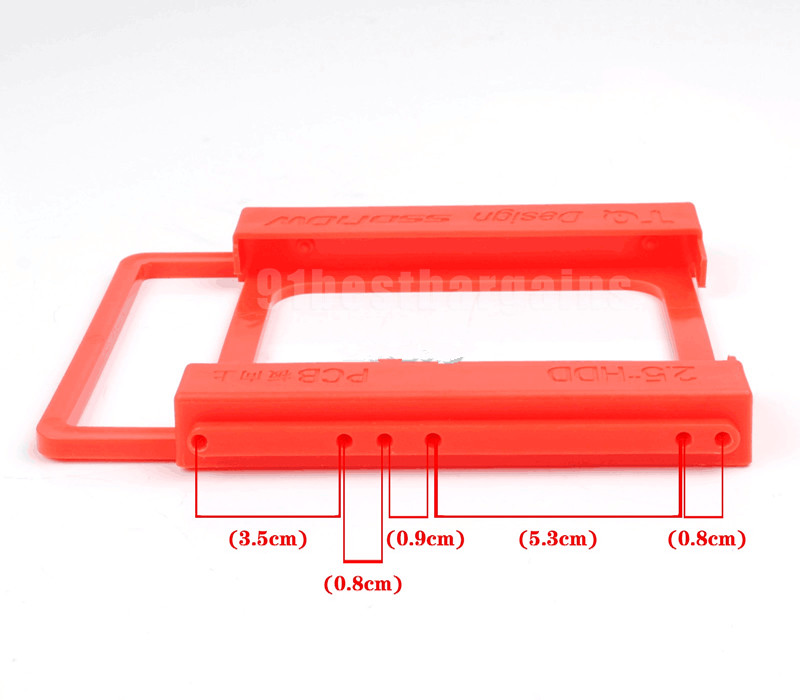 2.5″ to 3.5″ SSD HDD Adapter Mounting Tray Bracket Hard Drive Bay Caddy Desktop