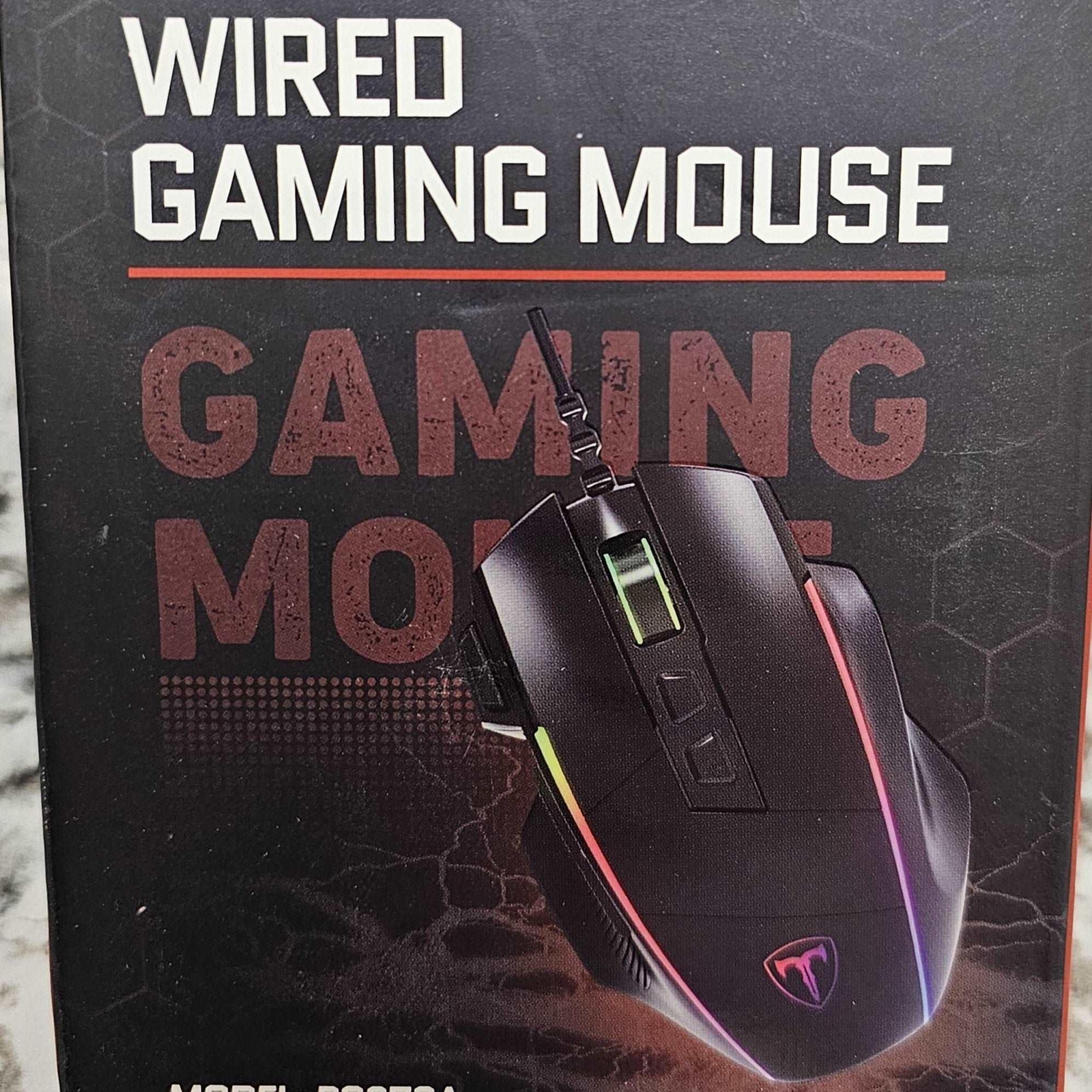 Pictek PC278A Wired Gaming Mouse – 8000DPI, 8 Prog Btns, RGB, Ergo, Right-Handed