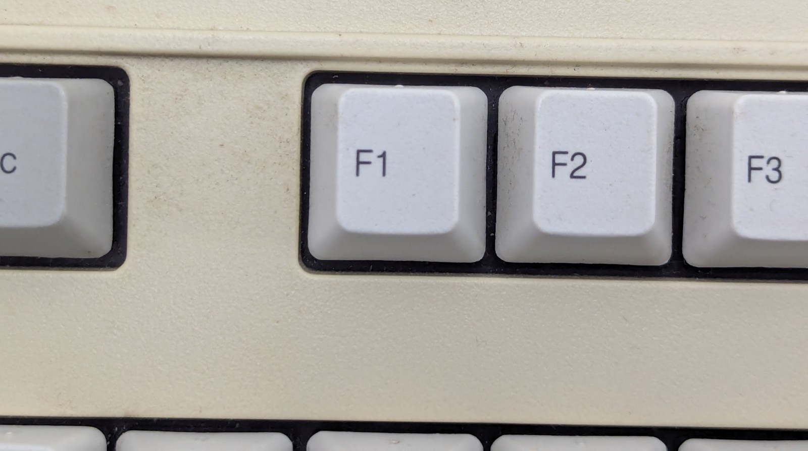 Vintage NMB RT101+ Intel Mechanical Keyboard Grey Tactile Space Invader Switches