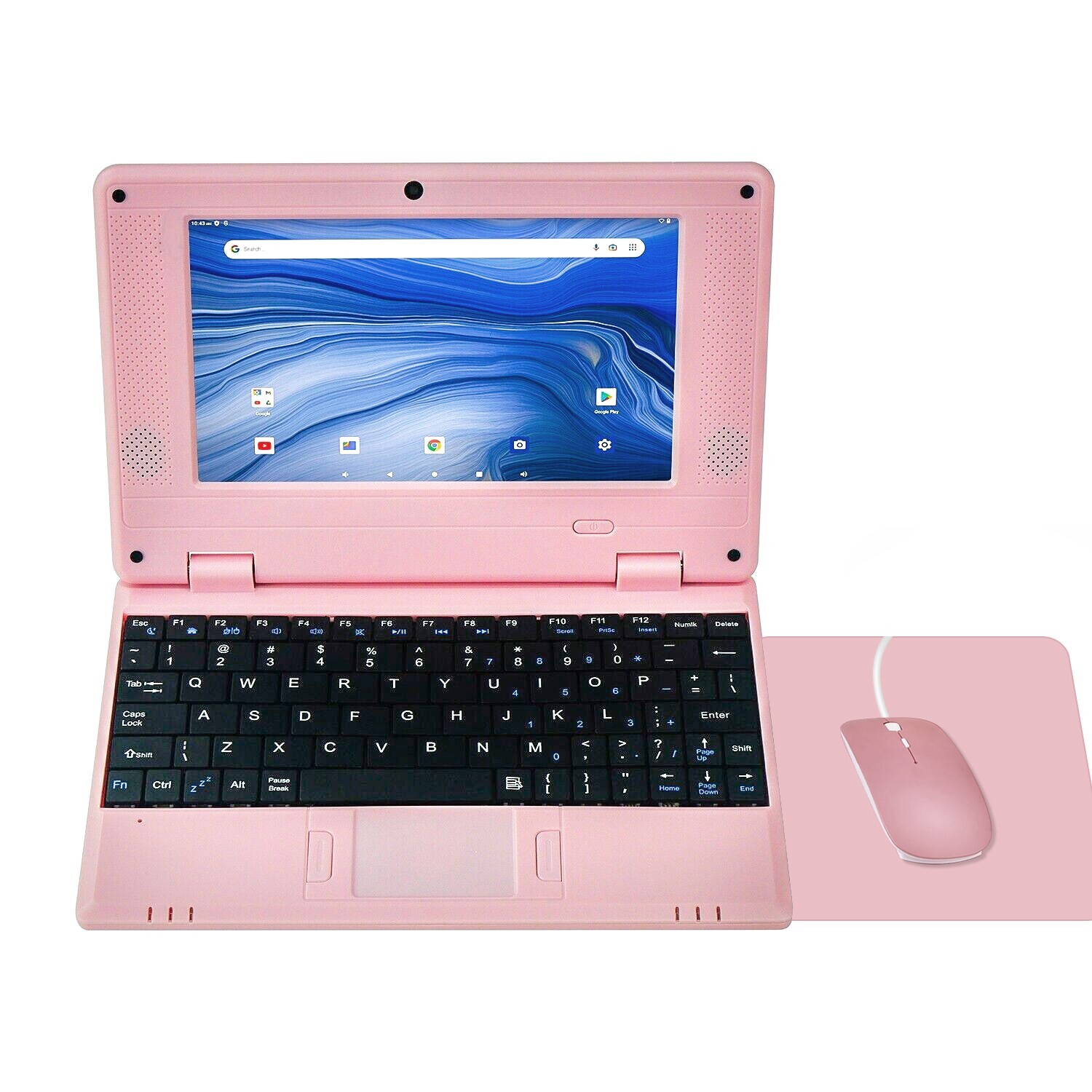 Portable Laptop Computer 7” IPS Quad Core Android 12.0 Netbook Wi-Fi For Kid