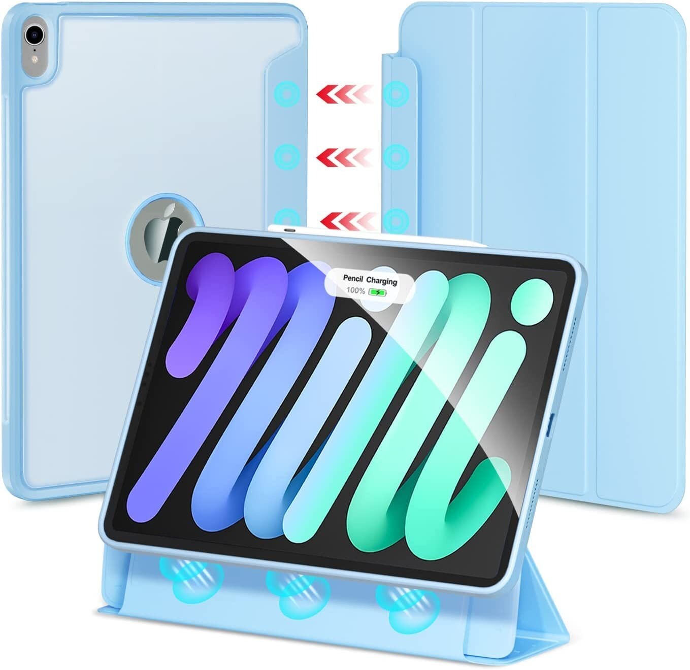Hybrid Case For iPad Mini 6 6th Generation 8.3 inch 2021, Detachable Slim Case