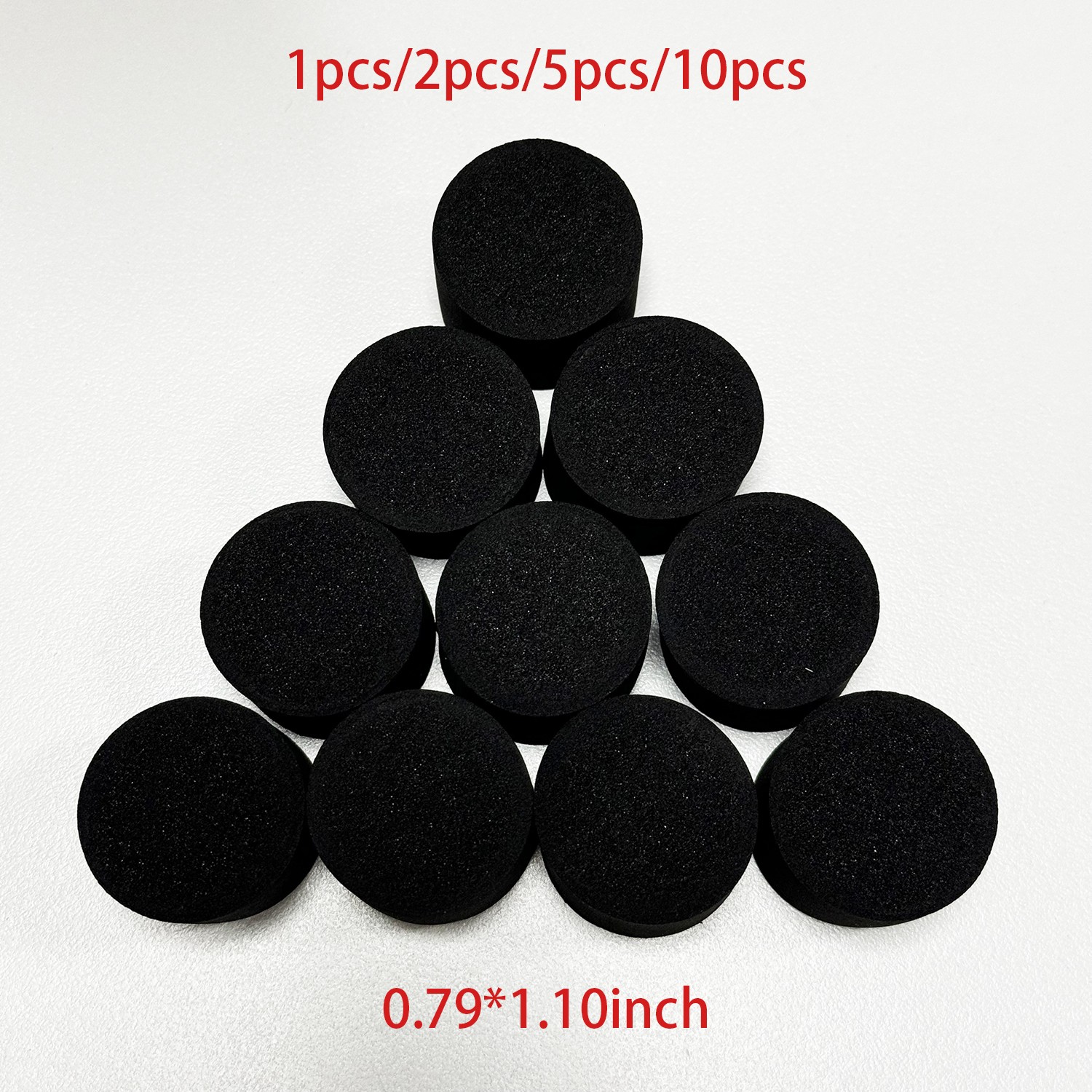 0.79*1.10inch Electronic Drum Part Trigger Cone Sponge Foam With Adhesive 1/2/5X