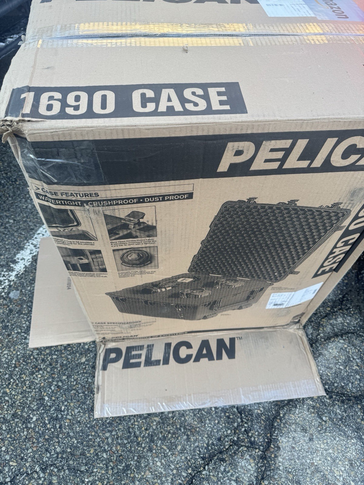 Pelican 1690 Water-Resistant Laptop Case Cart for 15/17in Black Dustproof Padded