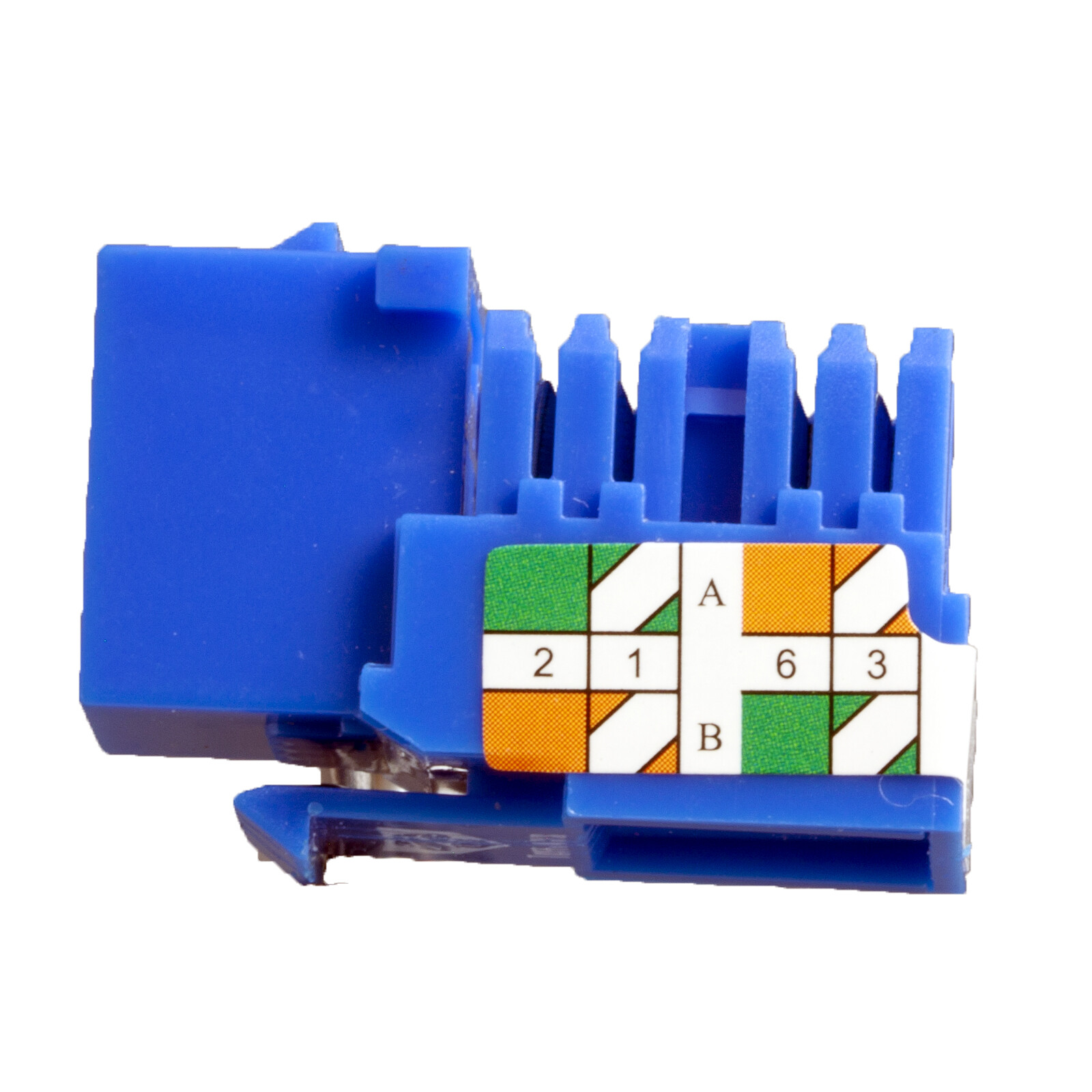 Cat6 Keystone Jacks in Blue 12 Pcs Pack Tuff Jacks Lifetime Warranty