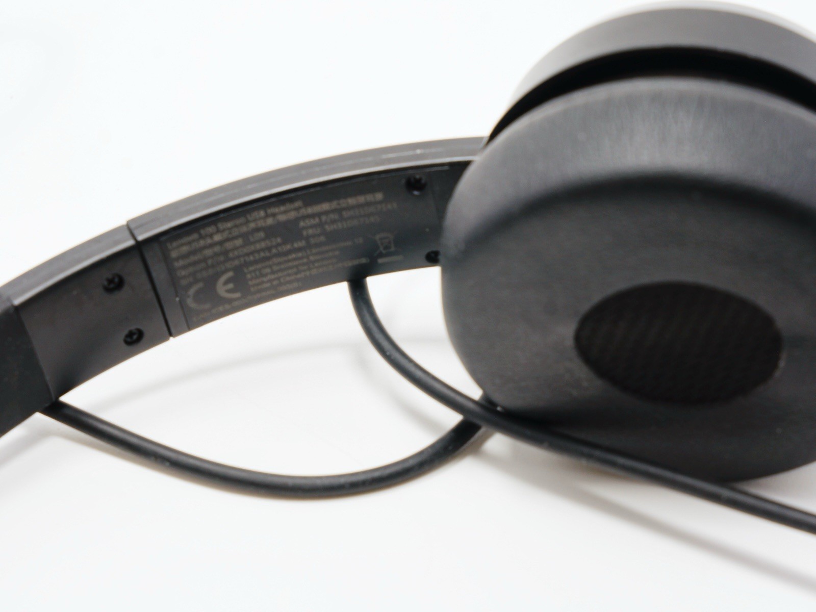 Lenovo 510 Stereo USB Headset Black Wired Boom Microphone Adjustable Headband