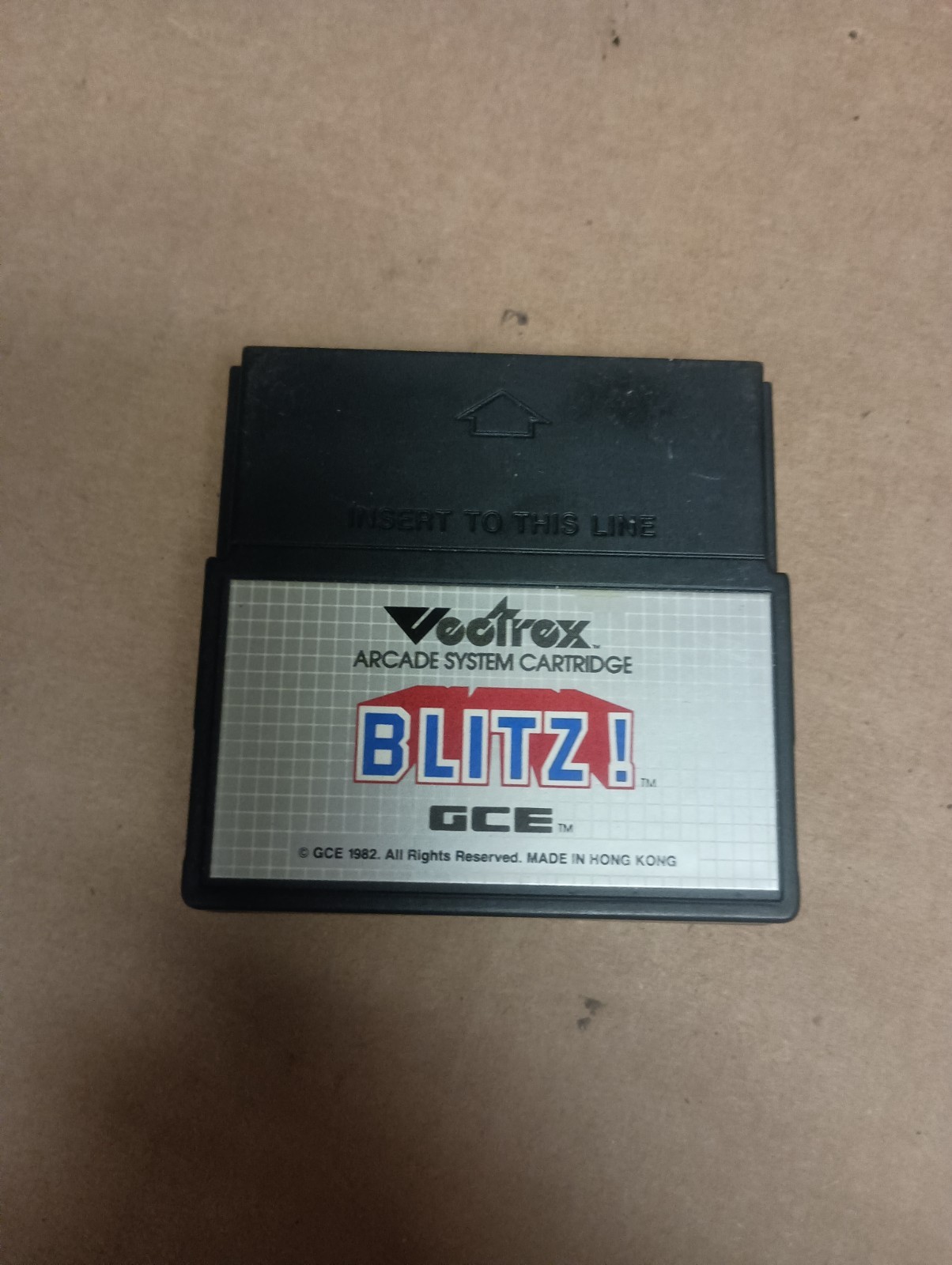 Vectrex HP-3000 Blitz Vintage Arcade Game Cartridge Only