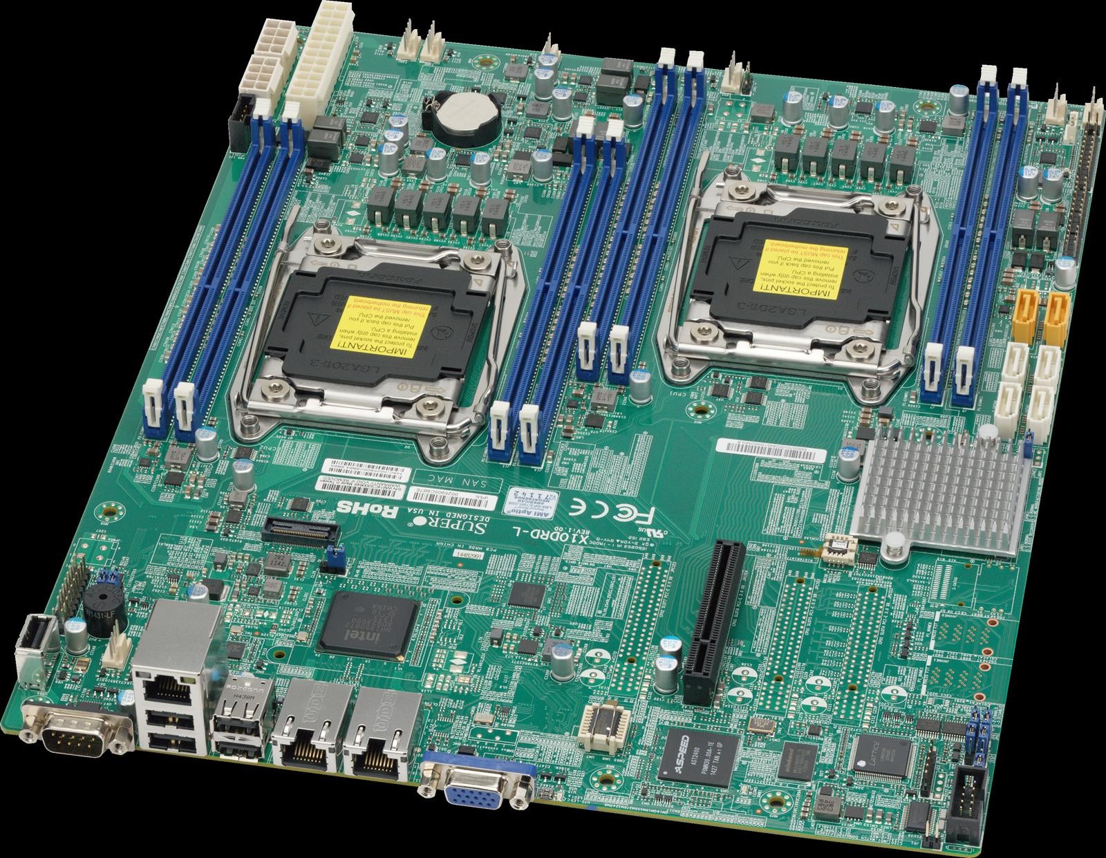 Supermicro X10DRD-L Intel C612 Dual LGA2011-3 2x Intel i350 GbE LAN Motherboard