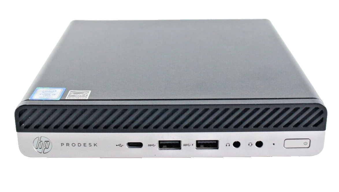 HP ProDesk 600 G4 DM Mini Desktop i5 8th Gen 500GB HDD 8GB RAM Win 11 (BH)