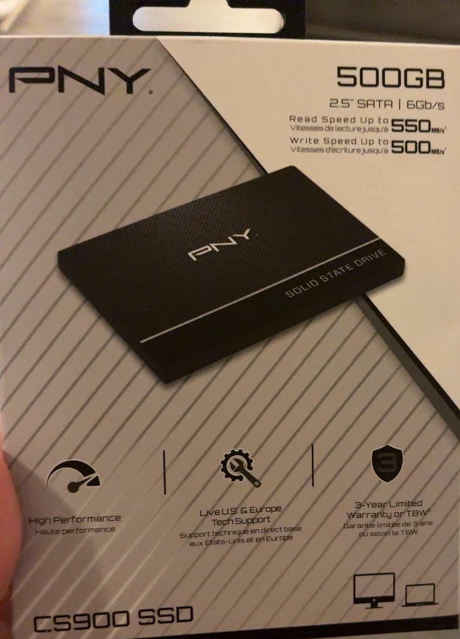 PNY CS900 500GB 2.5” SATA III Internal SSD Solid State Drive SSD7CS900-500-RB