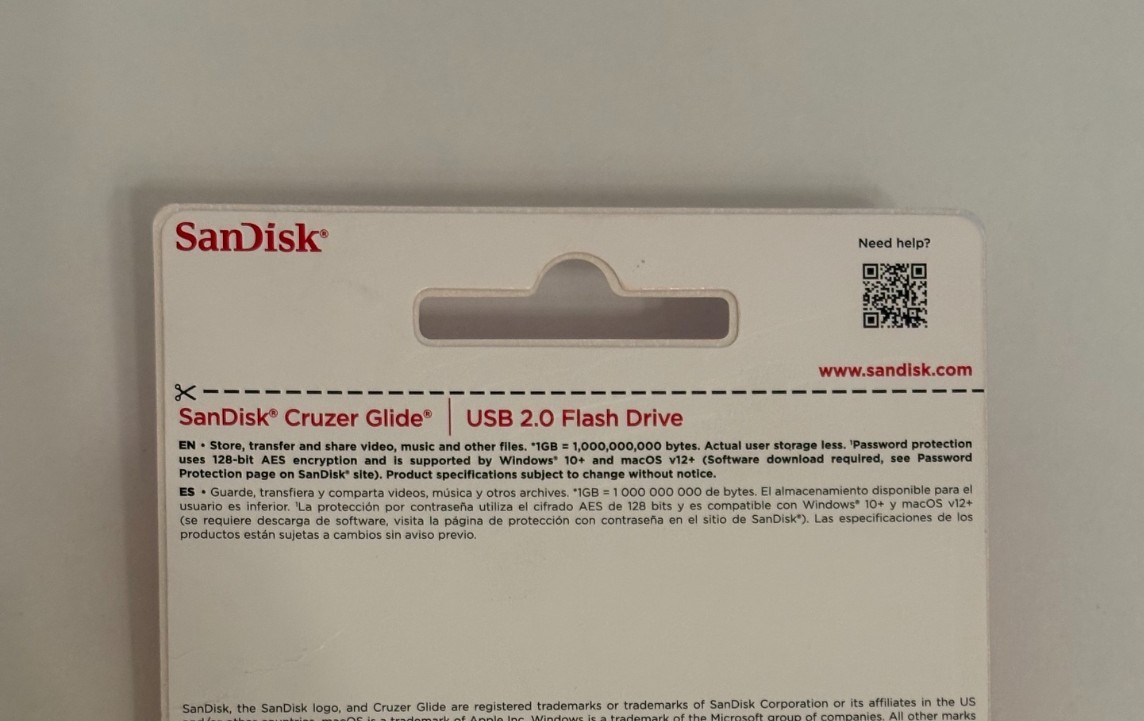 SanDisk 128GB Cruzer Glide USB 2.0 Flash Drive – Free Shipping