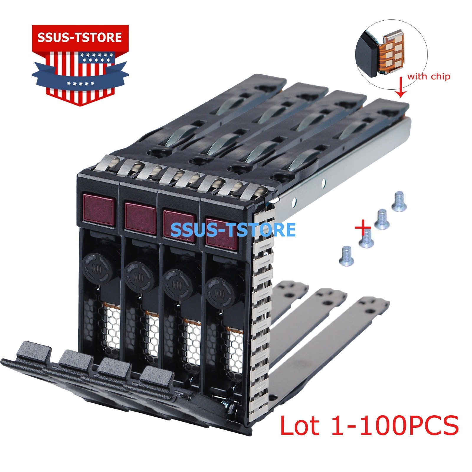 Lot HP 2.5″ SFF HDD Tray Caddy DL380 DL360 DL120 G8/G9/G10 651699-001 651687-001
