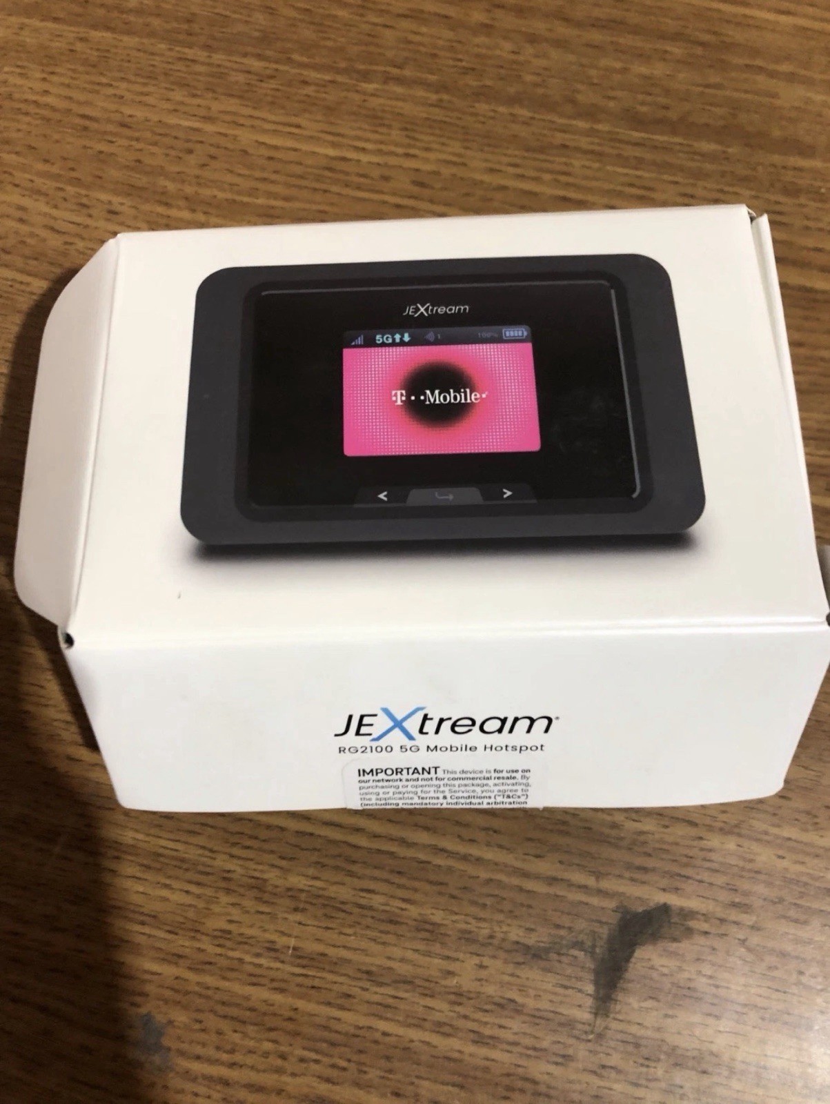 JEXtream RG2100 5G Wi-Fi Hotspot Modem for T-Mobile Black USB-C 1 LAN