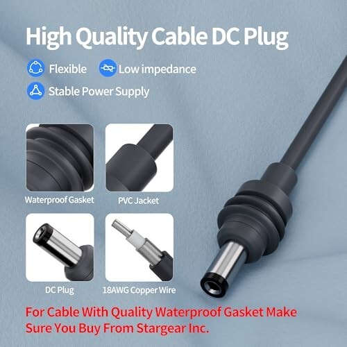 Starlink Mini Power Cable Direct to Cigarette 12V-24V Adapter10FT Power Cable