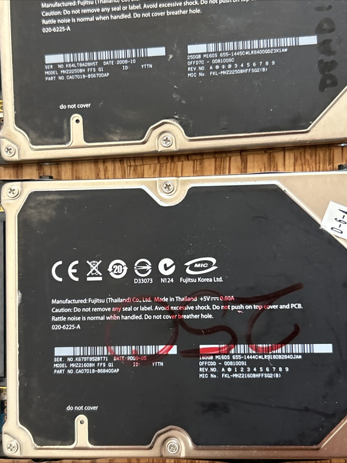 Lot Of 17 Samsung Fujitsu 2.5” Internal Drives Laptop 300gb Unbranded Read
