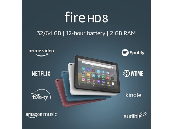 Amazon – Fire HD 8 Plus 8″ Tablet – 32 GB – Slate Black