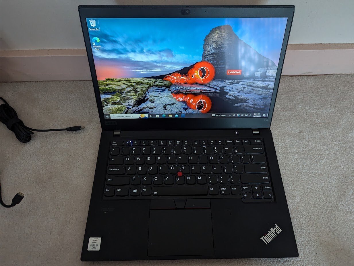 Lenovo T14 G1 i7-10610U 48GB RAM/500 GB SSD – Win 10 Pro TOUCHSCREEN