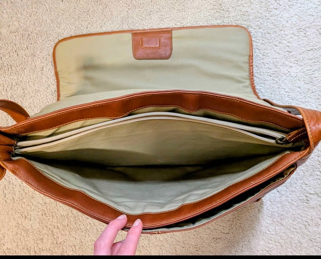 Leather Messenger Bag