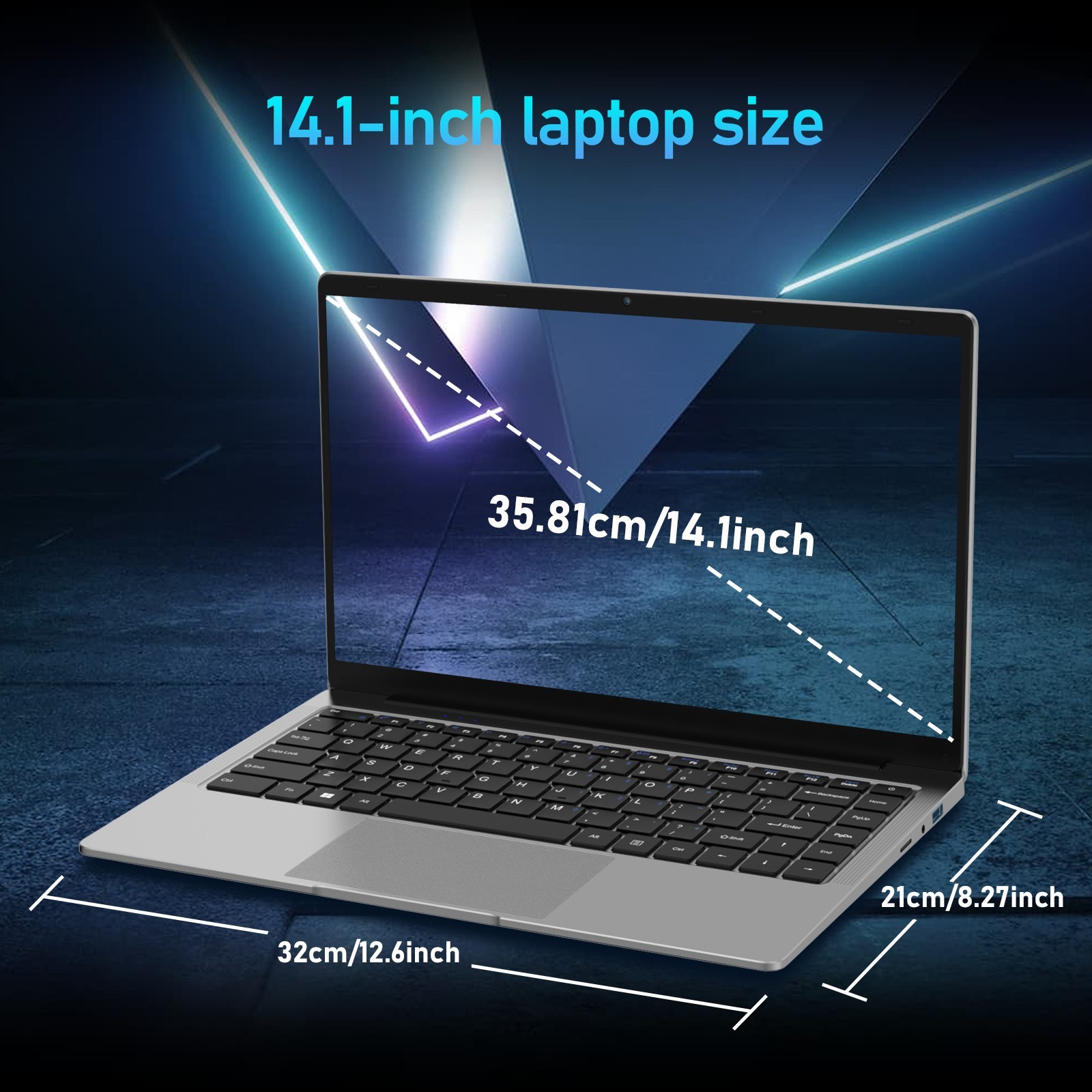 Auusda 14.1 laptop, 8GB RAM, 256GB SSD, Intel UHD Graphics 600, Windows 11