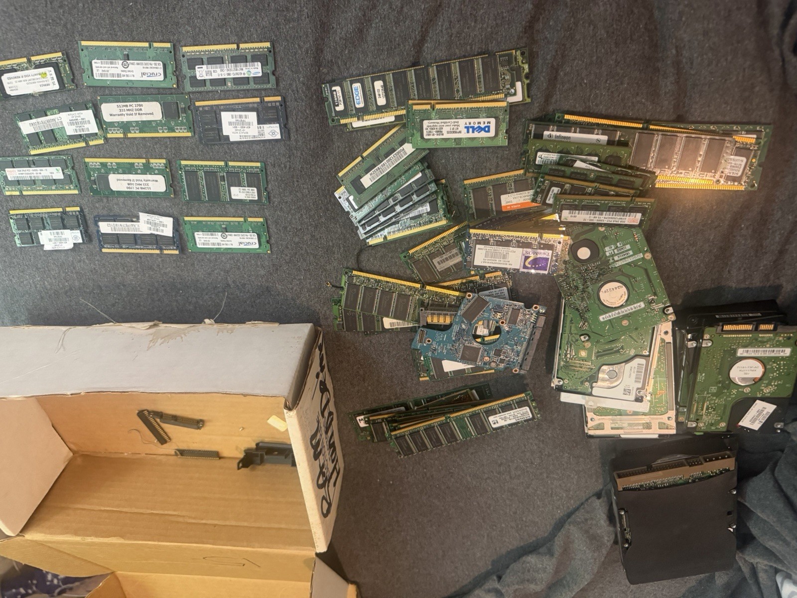 Computer, Laptop Desktop Parts Hard Drives, Ram, CPU, Memory Chips New