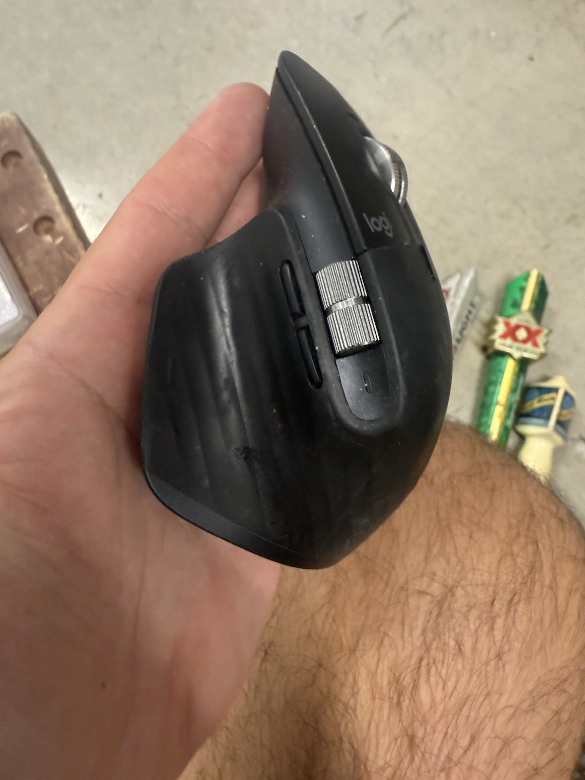 Logitech MX Master 3S bluetooth Wireless Laser Mouse Black READ (no usb dongle)