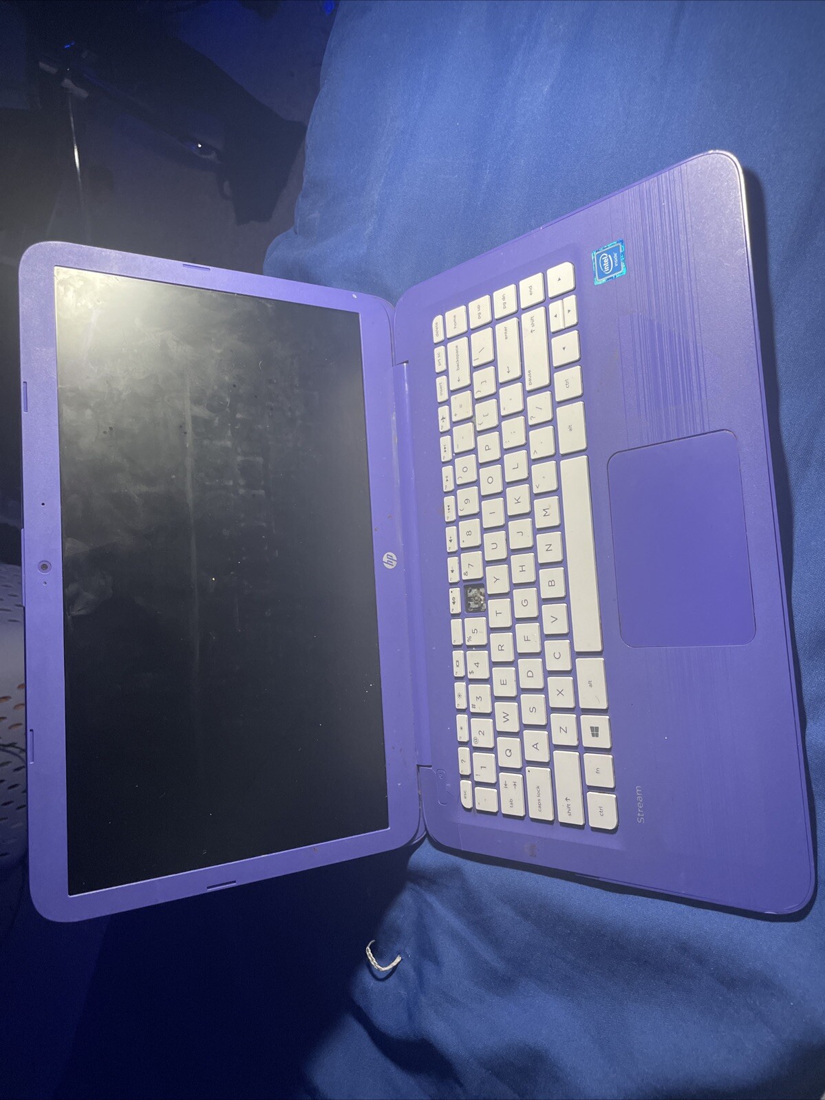 HP Stream 14-ax0XX 14″ Laptop Computer Intel Celeron N3060 64GB – Purple 4GB