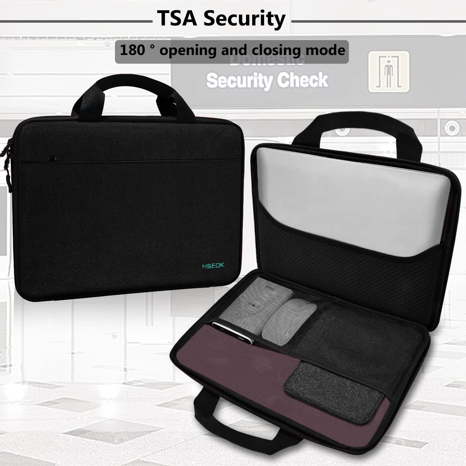 Durable Polyester Laptop Sleeve 13-14 Inch with Top Handle Design – B04K01