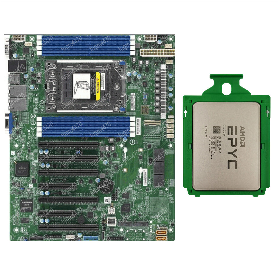 AMD EPYC 7302p+ Supermicro H12SSL-i version 2.0 16cores 32threads 3.0 GHz combo