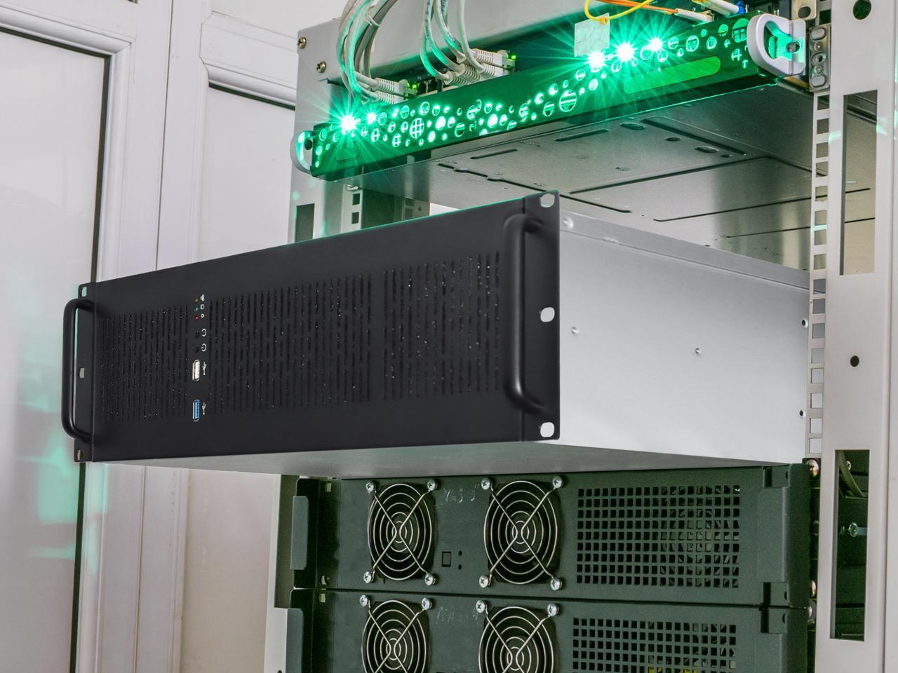 Rosewill RSV-Z3200U 3U Server Chassis Rackmount Case, 6x 3.5″ Bays, E-ATX Compat