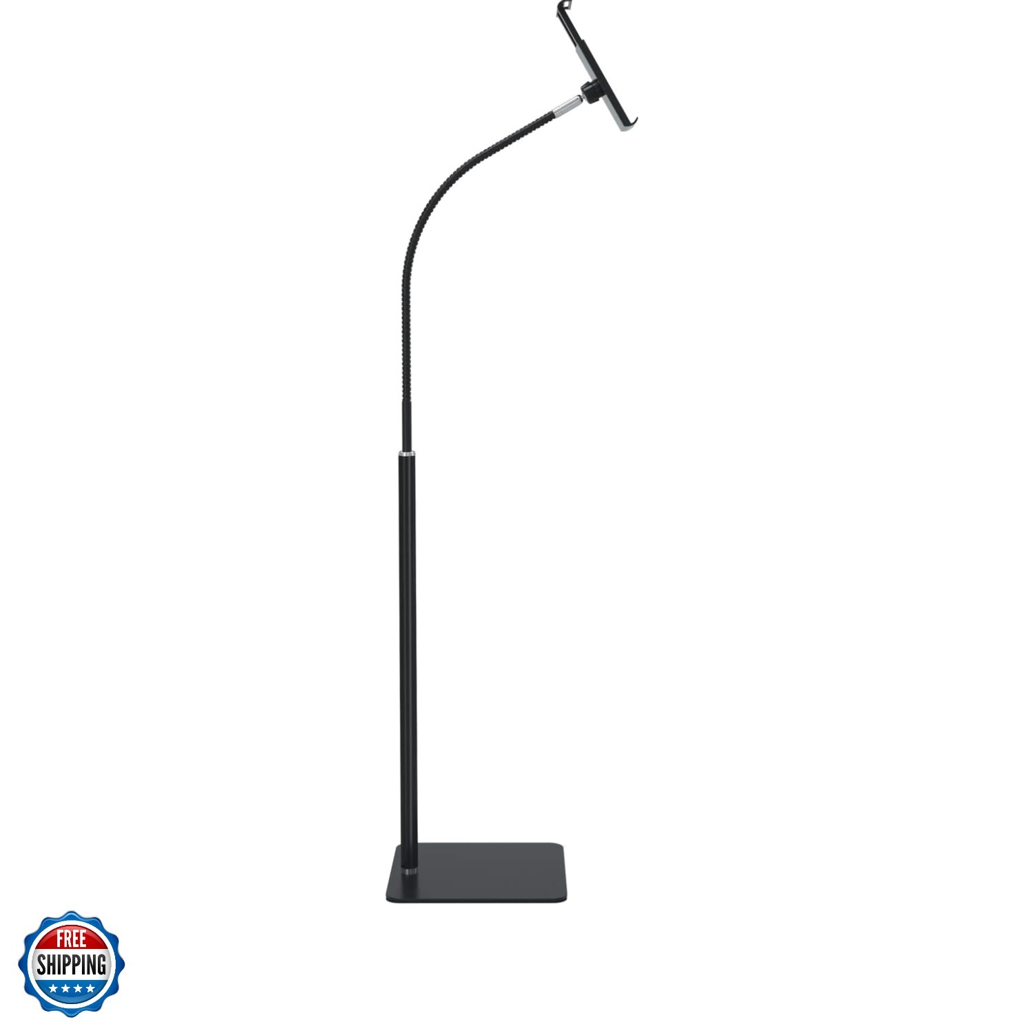 Tablet Floor Stand with Flexible Gooseneck and Stable Aluminum Base Suitable …