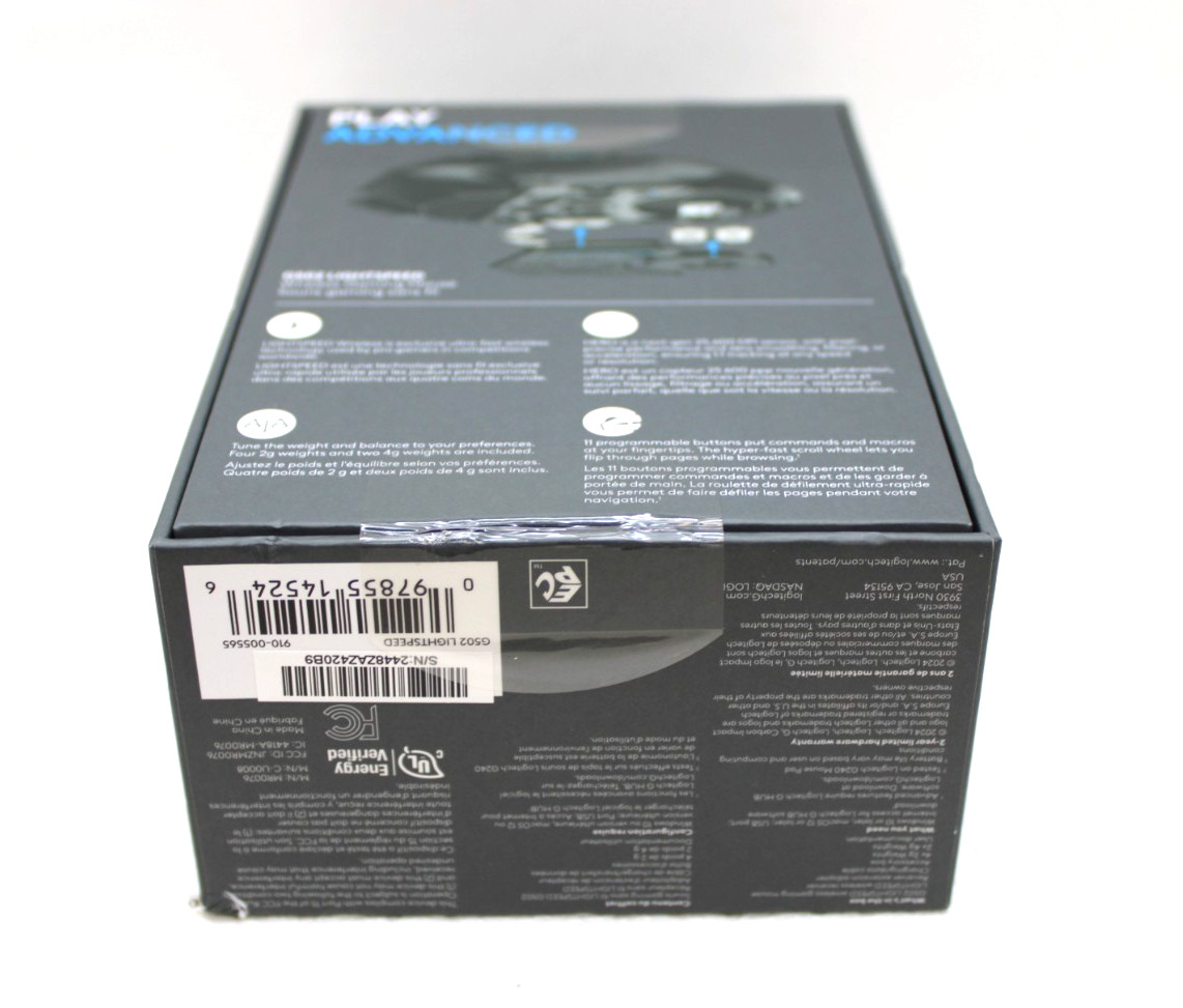New Logitech G502 Lightspeed Wireless Gaming Mouse / NEW, FREE SHIP.