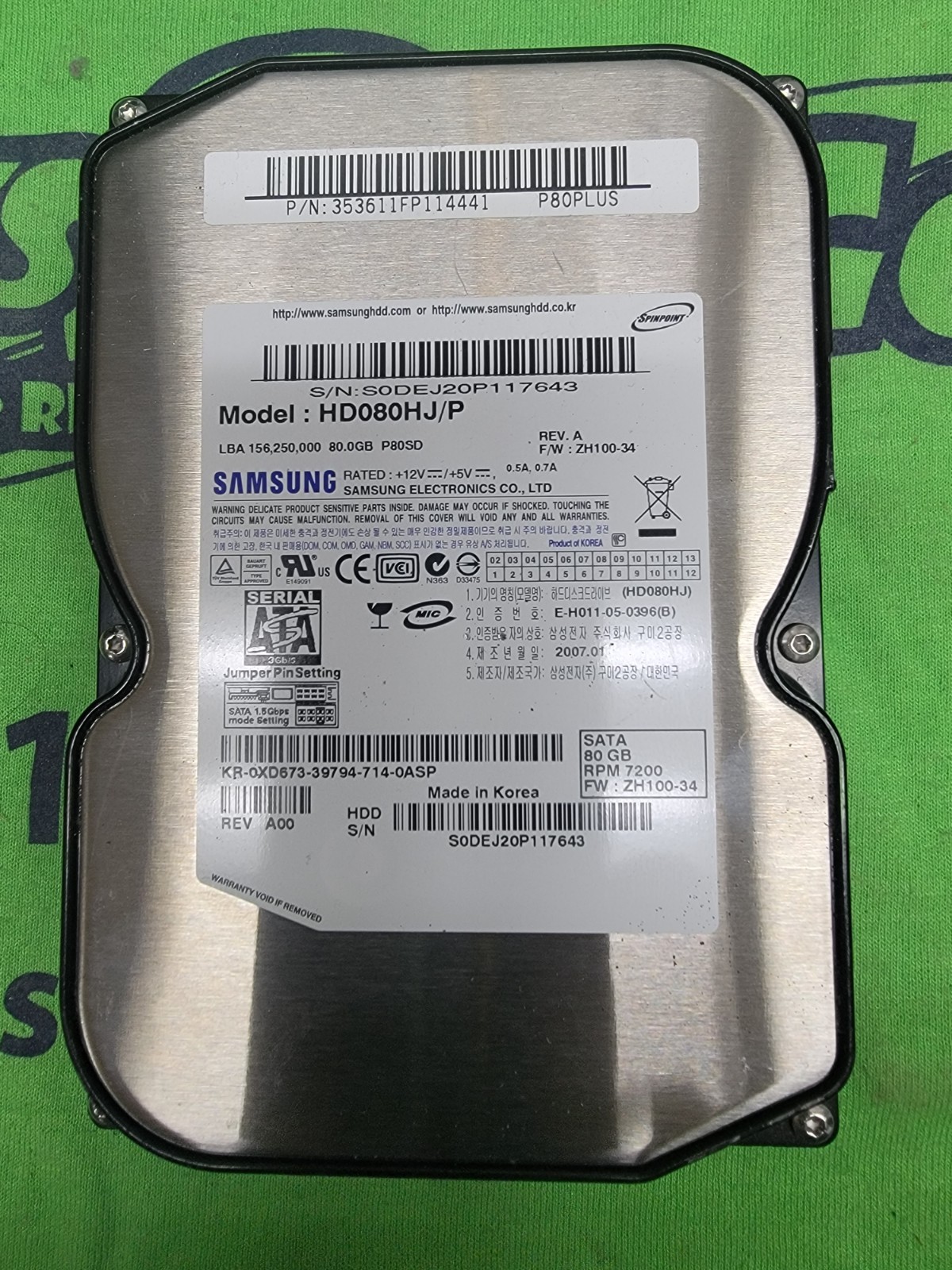 SAMSUNG Barracuda 750GB 7200RPM SATA II HARD DRIVE HDD – STSHD754JJ