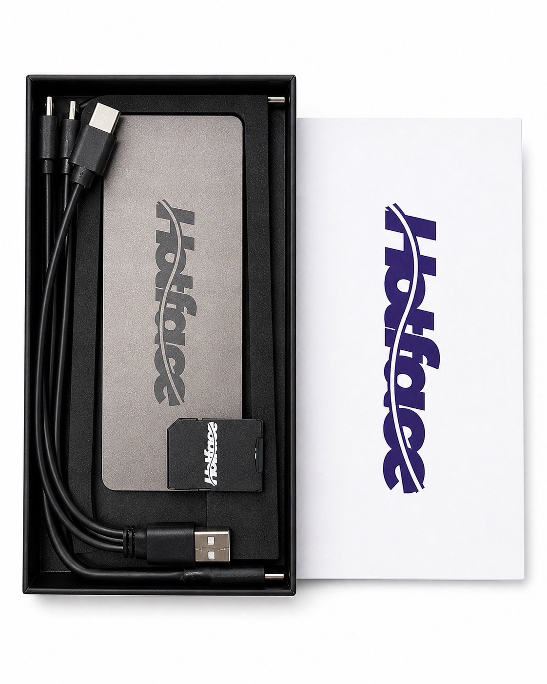 Hottace 7-in-1 USB-C Hub Adapter with 128GB SSD Storage HDMI SD TF PD Charging