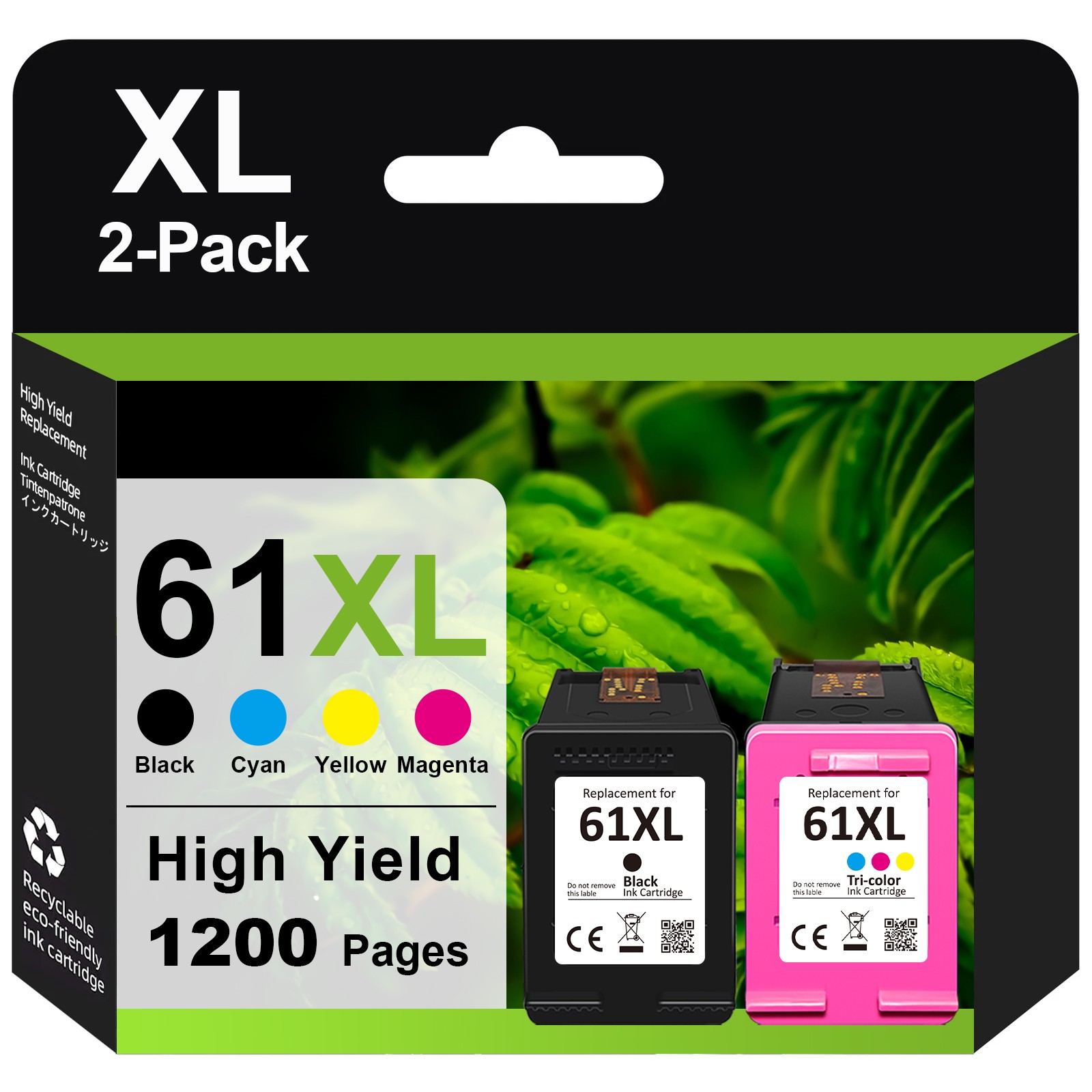 61 XL Ink Cartridges compatible with HP 61XL OfficeJet 4630 4632 4635 2620 2622