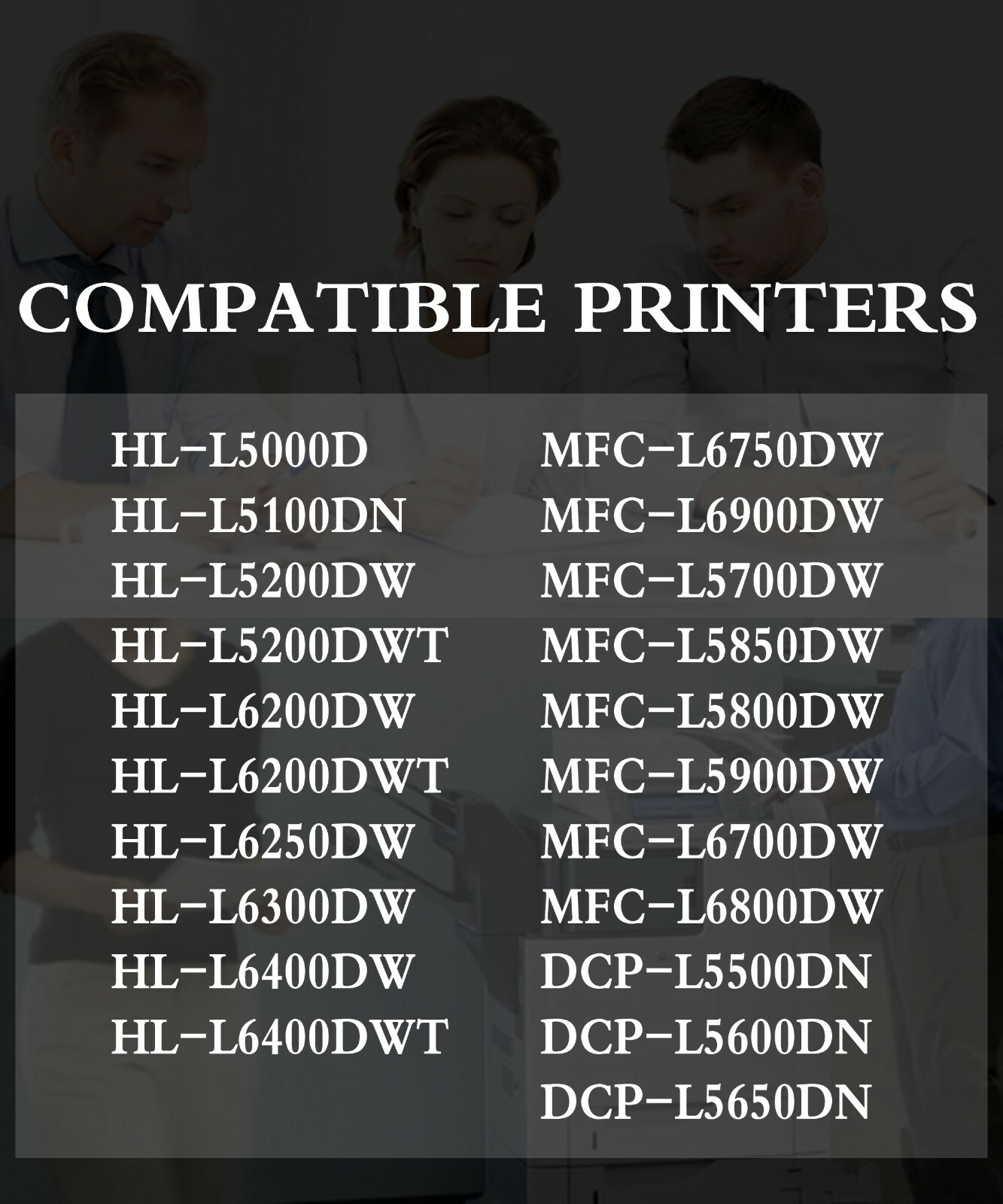2 PACK Brother TN850 TN-850 Toner Cartridge for HL-L6400DWT HL-L5000D HL-L5100DN