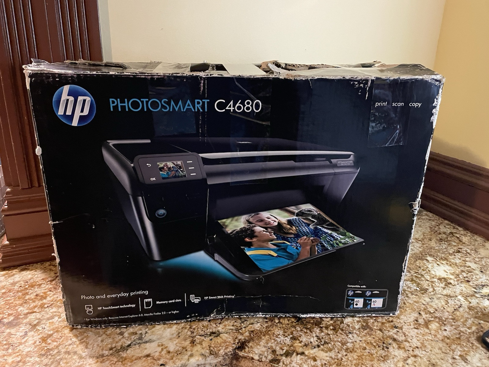 HP Photosmart C4680 All-In-One Inkjet Printer See Description
